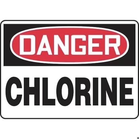 Accuform OSHA DANGER SAFETY SIGN CHLORINE FRMCHL194VS FRMCHL194VS
